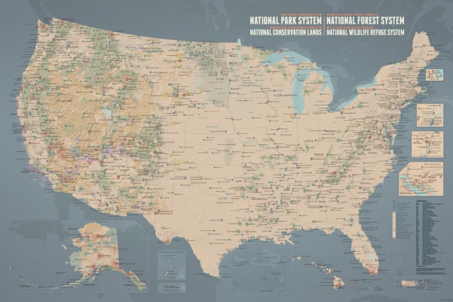 [Review] NPS X USFS X BLM X FWS Interagency Map by Best Maps Ever ...